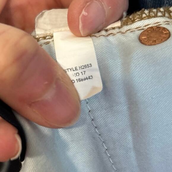 J Crew Billie Demi Boot Crop Raw Hem Button Fly Jeans Size 27/4 - Picture 9 of 9